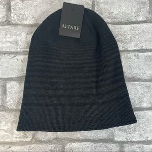 NWT Altare Black gray ski winter hat beanie men’s
